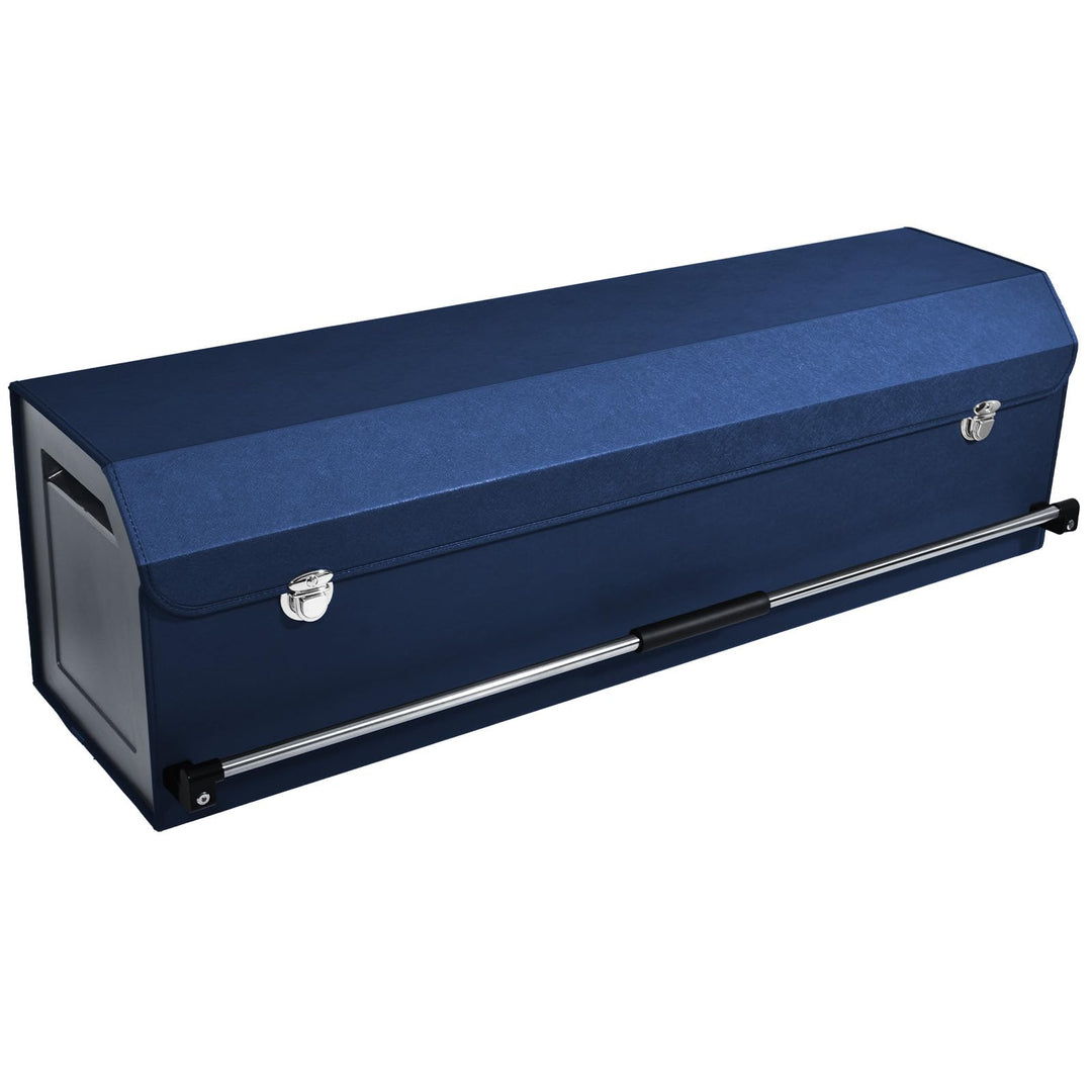Auto Kofferraum Organizer mit Deckel – Multifunktionale Leder-Aufbewahrungsbox und Stabiler Griff, P