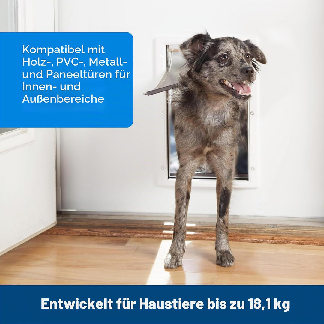 PetSafe Kunststoff-Tür mit weicher, getönter Klappe – kleine, mittelgrosse und grosse Tür für Hunde