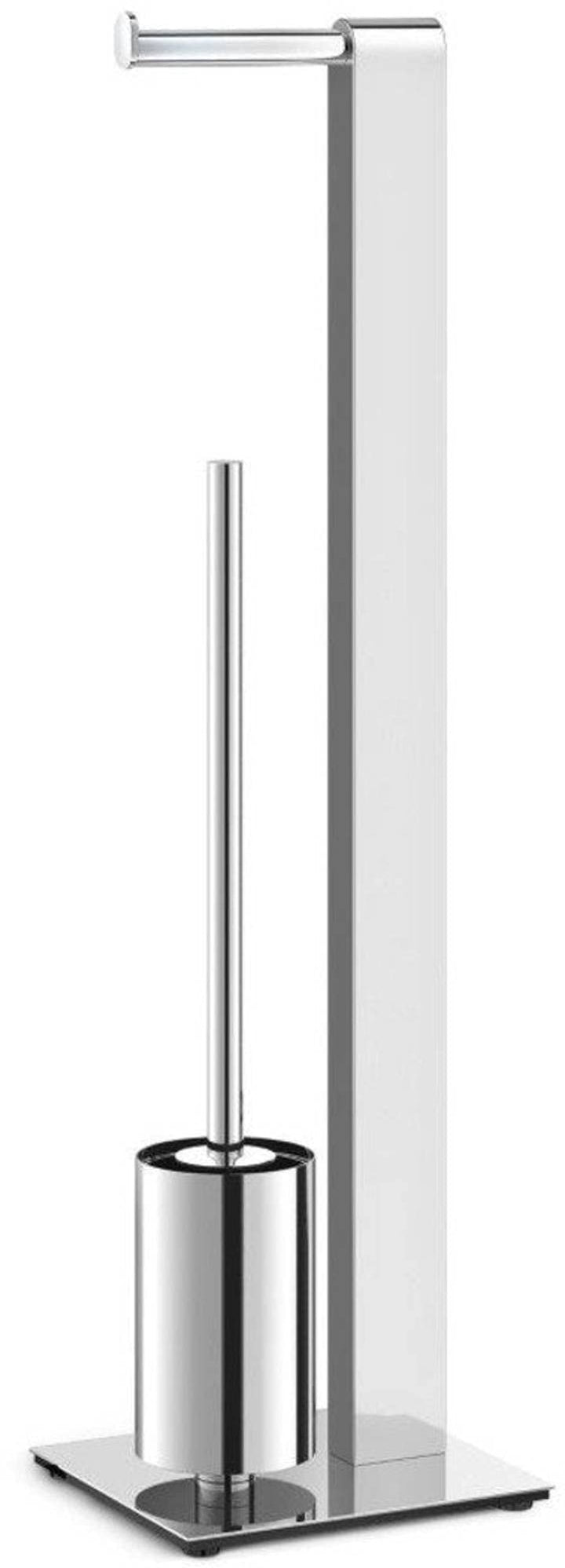 ZACK 40455 Atore Toilettenbutler, silberfarben