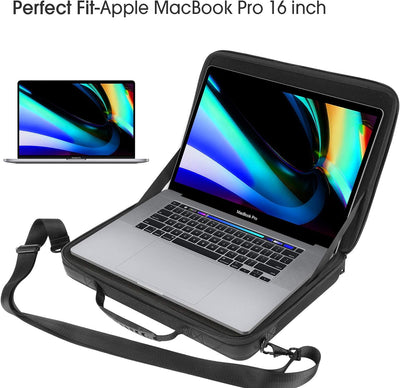 Smatree 15,6 Zoll Aktentasche Umhängetasche, Laptop-Hartschalen Tasche Kompatibel mit 2023 2019 16,2