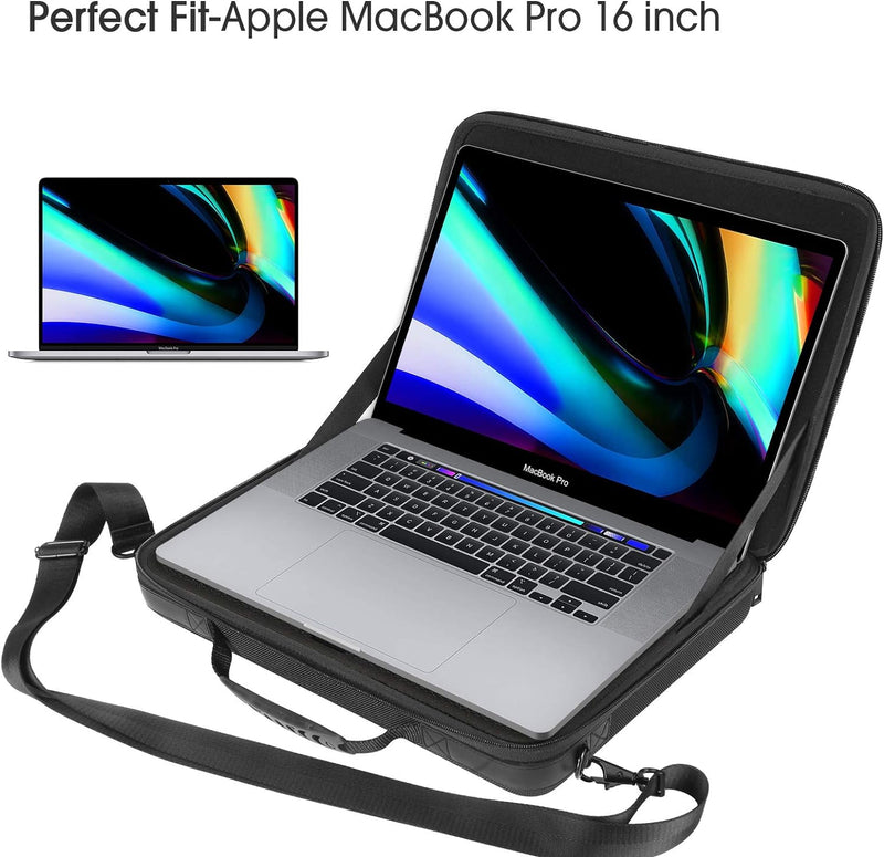 Smatree 15,6 Zoll Aktentasche Umhängetasche, Laptop-Hartschalen Tasche Kompatibel mit 2023 2019 16,2