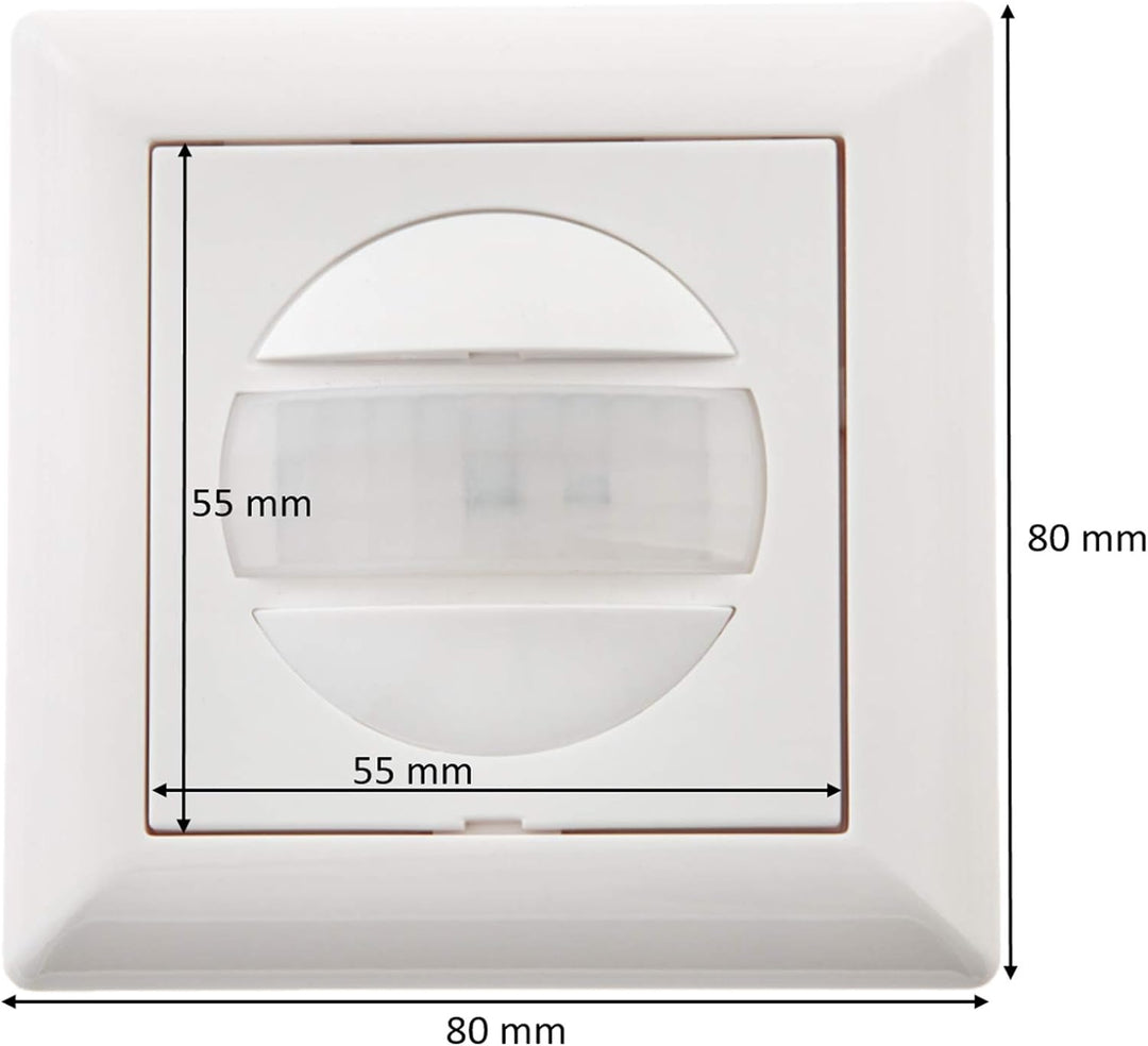 HUBER Motion 13 PIR Bewegungsmelder 170° für Innen I Unterputz Bewegungsmelder - Motion Sensor mit T