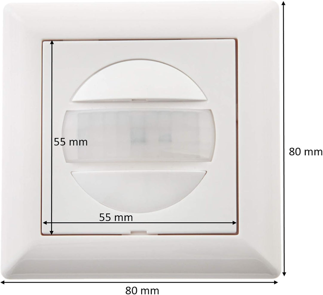 HUBER Motion 13R PIR Bewegungsmelder 170° für Innen I Unterputz Bewegungsmelder - Motion Sensor mit