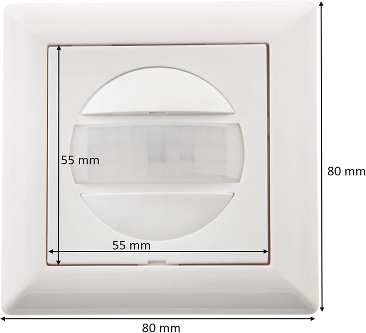 HUBER Motion 13R PIR Bewegungsmelder 170° für Innen I Unterputz Bewegungsmelder - Motion Sensor mit