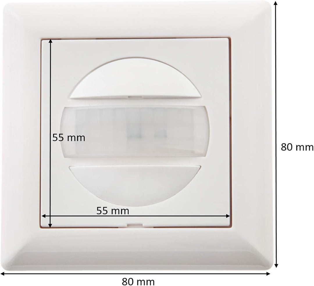 HUBER Motion 13R PIR Bewegungsmelder 170° für Innen I Unterputz Bewegungsmelder - Motion Sensor mit