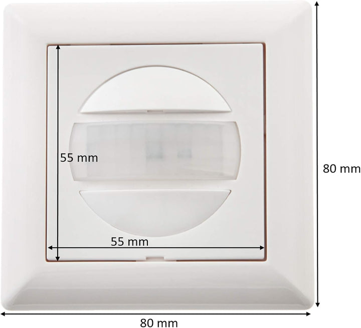HUBER Motion 13R PIR Bewegungsmelder 170° für Innen I Unterputz Bewegungsmelder - Motion Sensor mit