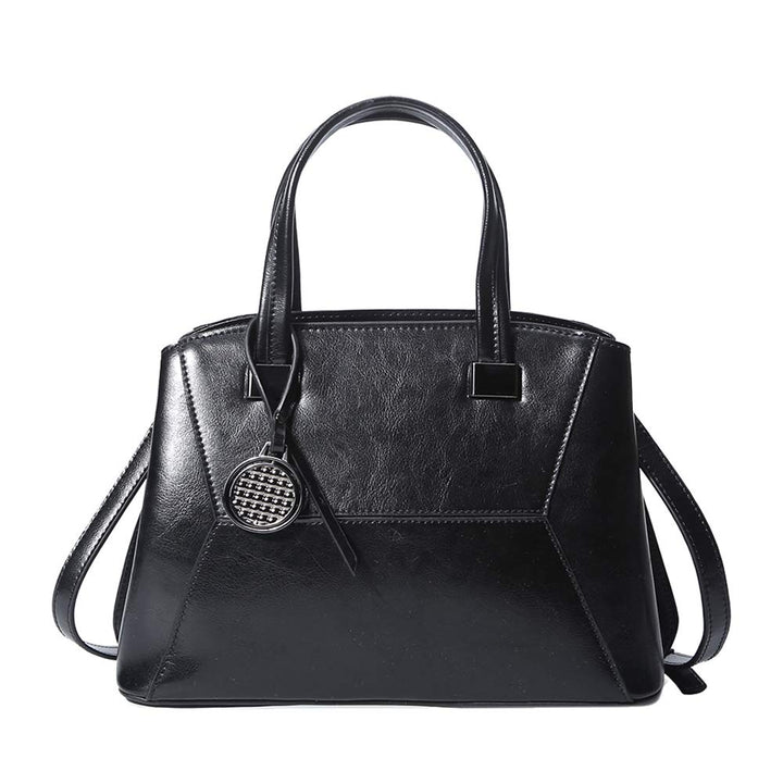 Coolives Damen Tasche Kleine Handtasche Henkeltasche Umhängetasche Schultertasche aus Leder EINWEG S