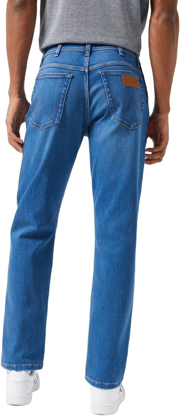 Wrangler Texas Stretch W121XU13M Herren Jeanshosen/Lang, Karotte (Tapered) 32W / 32L Rustic
