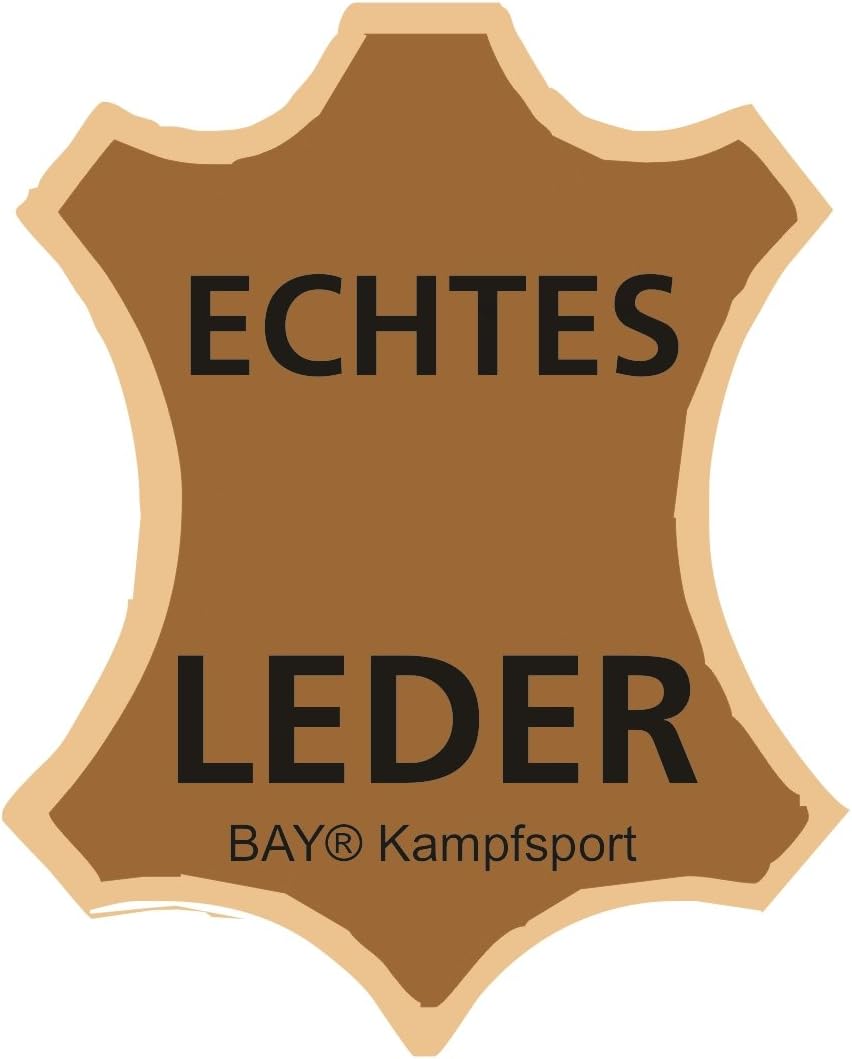 BAY Gel Leder Trainerpratzen mit Ergonomischer Handkontur, Schlagpolster für Kampfsport, Schwarz, 2e