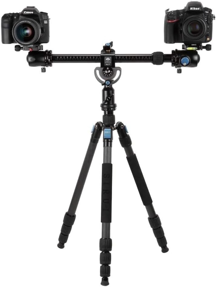 Sirui HA-77 Teleskop-Auslegearm (Horizontalarm 77 cm mit Lasthaken, Belastbar bis 5 kg) schwarz