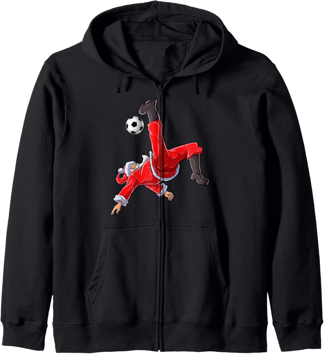 Christmas Santa Soccer Bicycle Kick Xmas Boys Men Ball Sport Kapuzenjacke