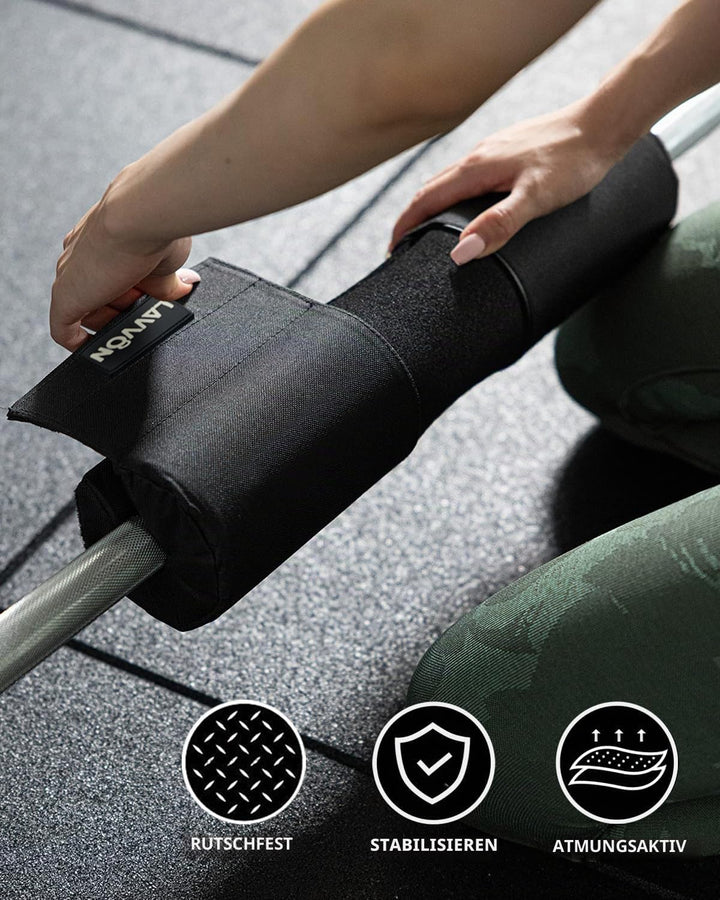 Langhantel Polster Nylon Padding AntiSlip- Hip Thrust Pad Polster für Langhantelstange - Hantel Nack