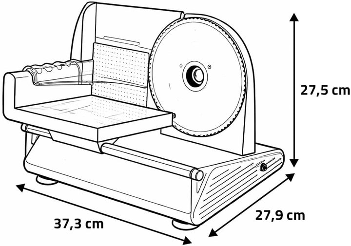 LACOR Home Elektrische Fleischschneidemaschine, Silber
