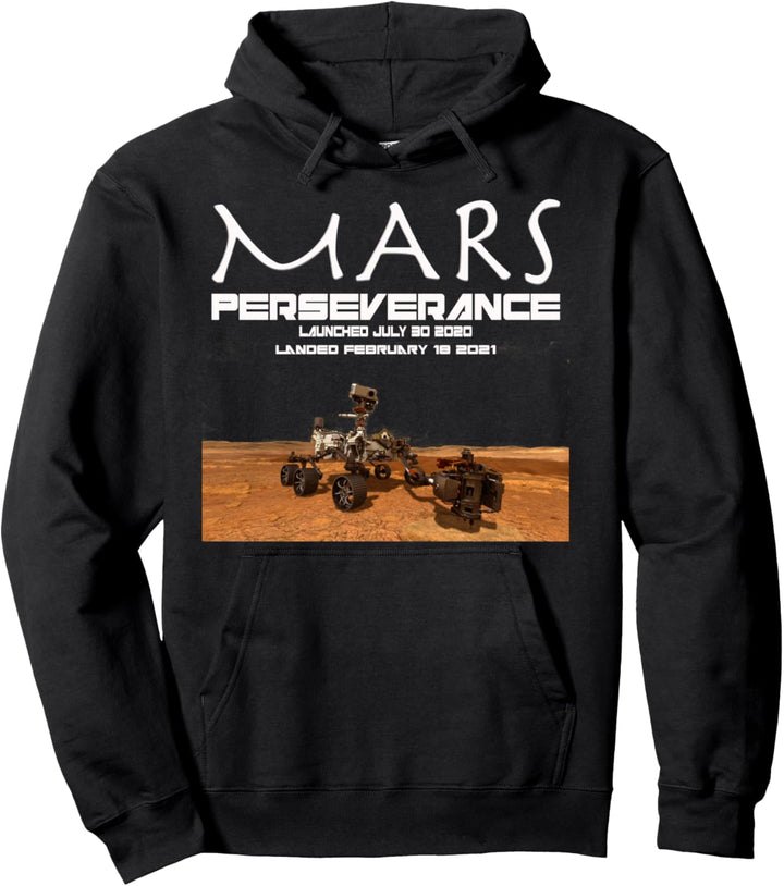 Mars Perseverance 2020 Rover Jezero Crater Pullover Hoodie