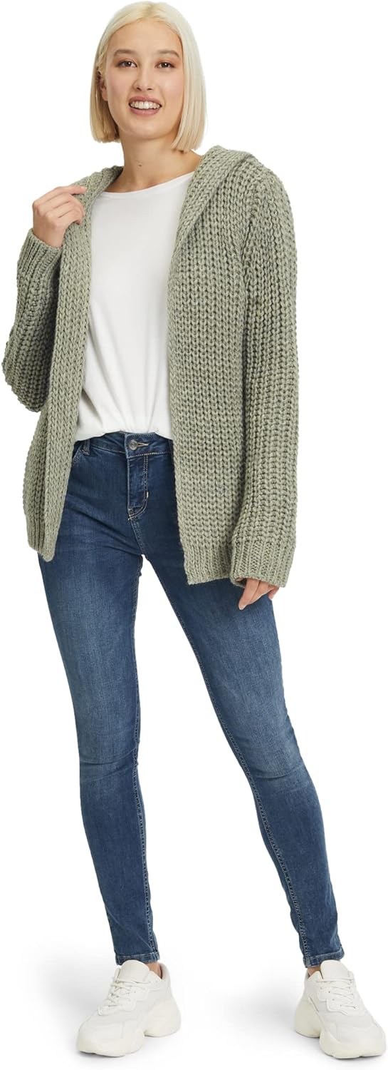 Cartoon Damen Strick-Cardigan mit Kapuze 42 Four Leaf Clover, 42 Four Leaf Clover