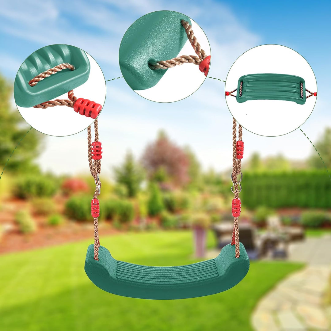 REDCAMP Schaukelgarnitur, Kinderschaukel Outdoor Indoor und Trapeze Schaukel mit Gymnastics Rings, W