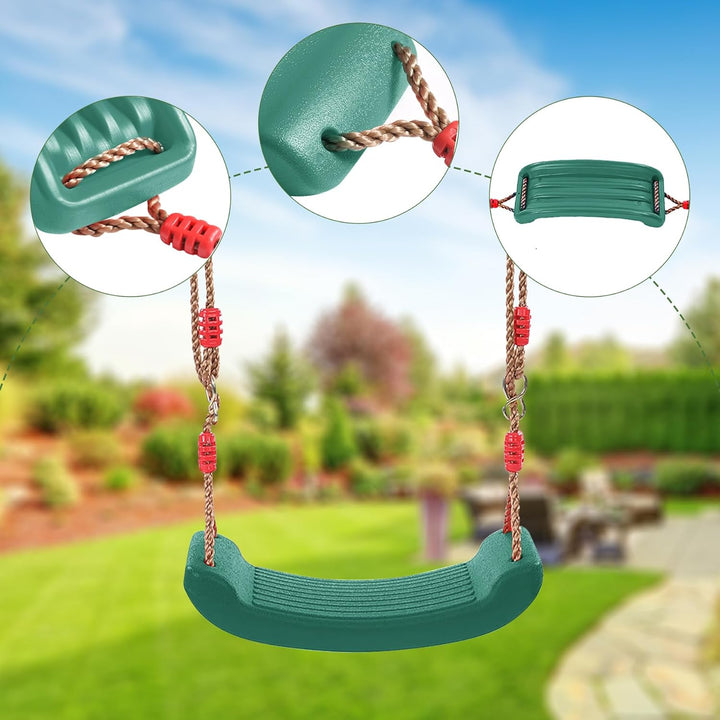 REDCAMP Schaukelgarnitur, Kinderschaukel Outdoor Indoor und Trapeze Schaukel mit Gymnastics Rings, W