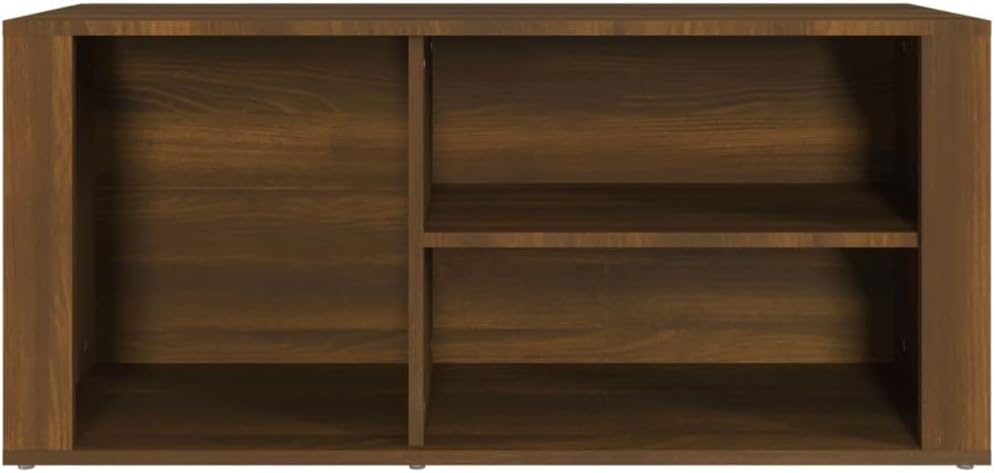 Schuhschrank aus Holzwerkstoff 100x35x45cm Braun Eichen-Optik Schuhschrank Holz Flurschrank Lagersch