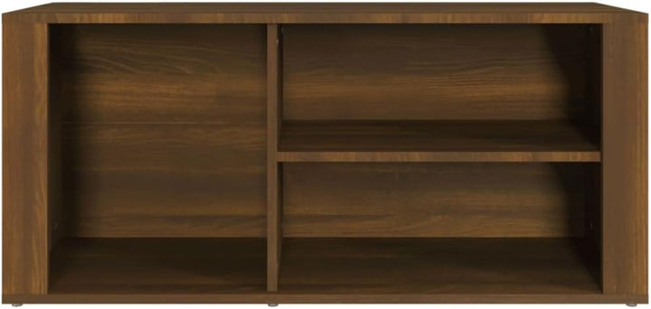 Schuhschrank aus Holzwerkstoff 100x35x45cm Braun Eichen-Optik Schuhschrank Holz Flurschrank Lagersch