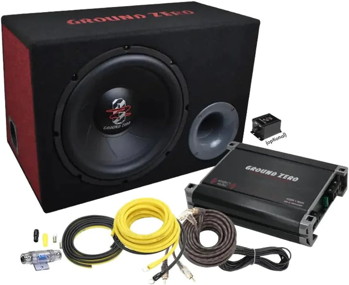 Ground Zero GZ BASS KIT 12.300X | 2-Kanal Endstufe + Subwoofer Box Komplettset