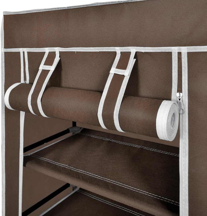 vidaXL Schuhschrank Schuhregal Schuhablage 5 Schicht 58 x 28 x 106 cm Braun Braun 58 x 28 x 106 cm,