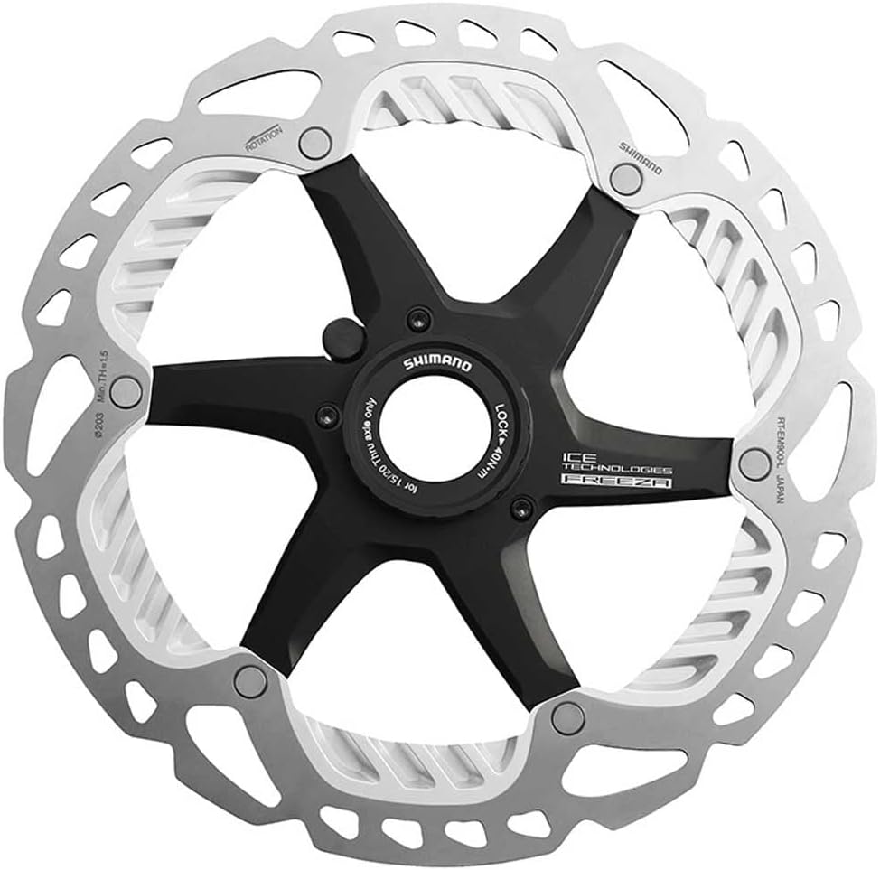 SHIMANO Unisex-Adult 180-mm-Mittelschloss (e) Scheibe (e) Fahrradbremsen, Mehrfarbig, one Size