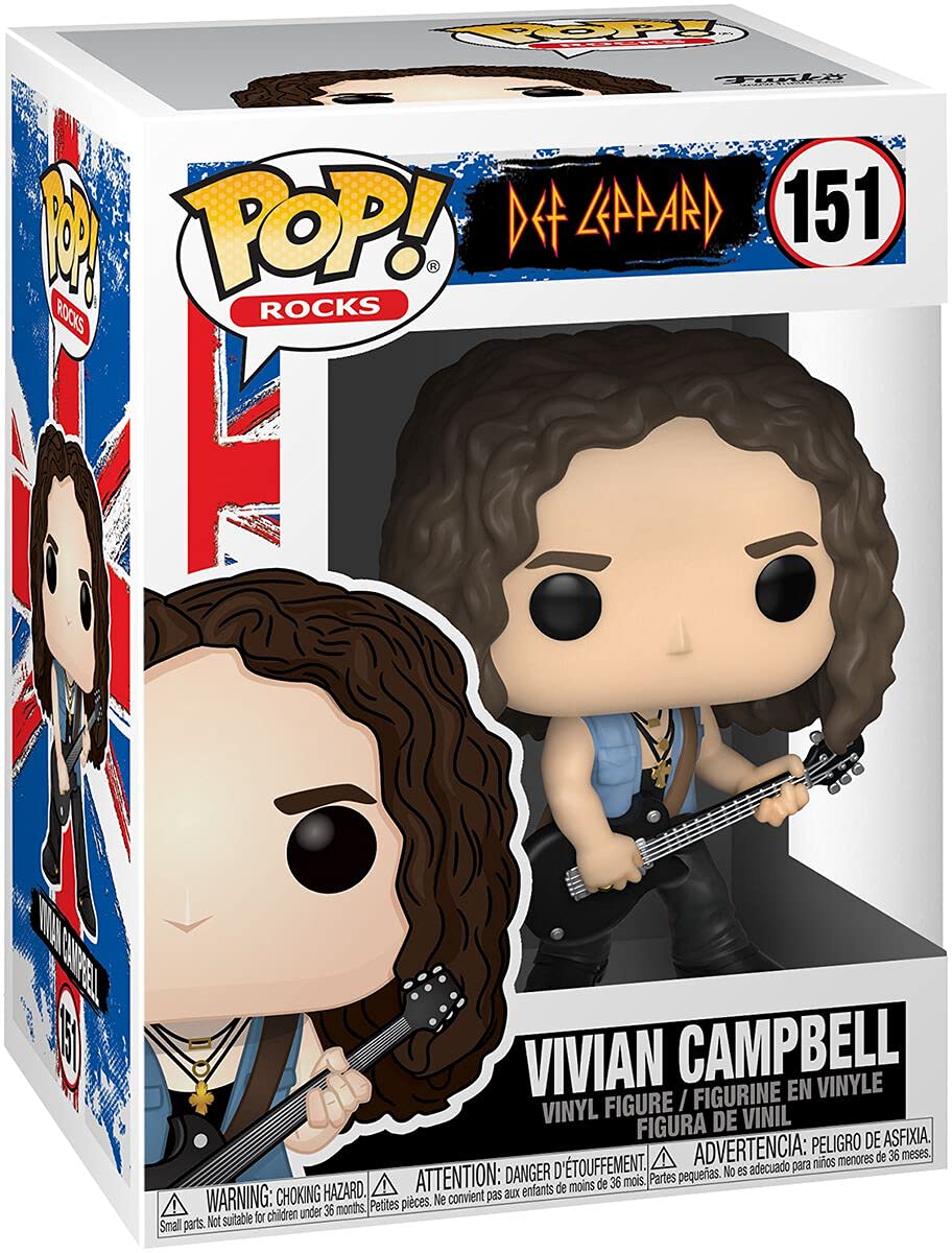 Funko POP! Rocks: Def Leppard - Vivian Campbell - Vinyl-Sammelfigur - Geschenkidee - Offizielle Hand