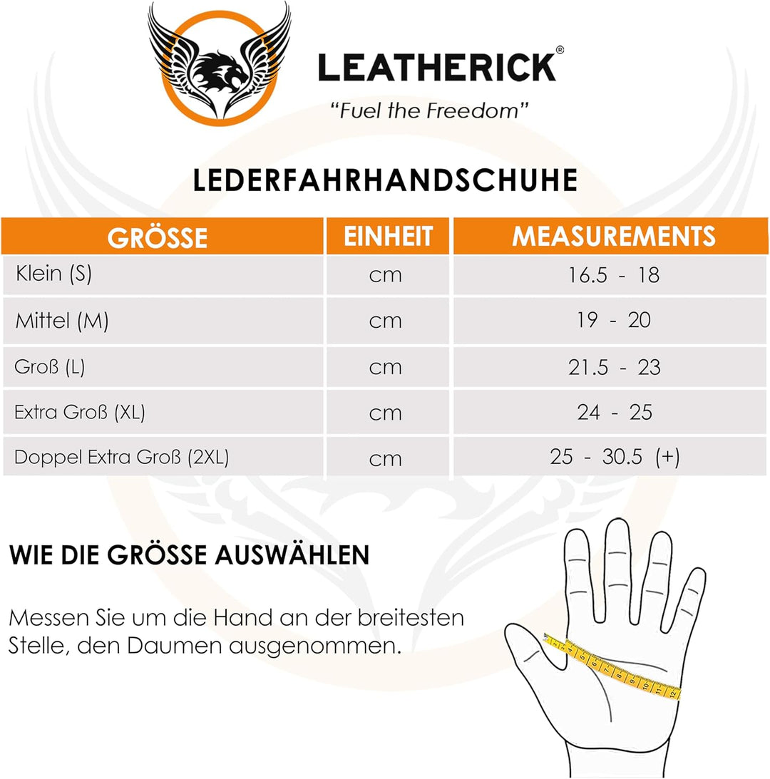 Leatherick Autofahrer Handschuhe Herren – Weiche, Perforierte Fahrhandschuhe mit atmenden Fingerknöc