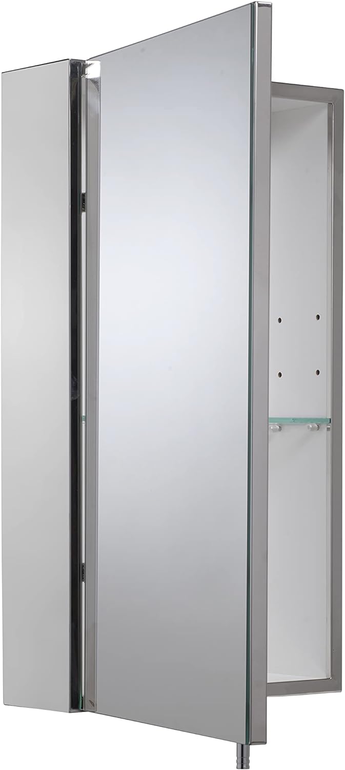 Croydex Anton Schrank, 1 Tür, Edelstahl Standard-Einzeltür, Standard-Einzeltür