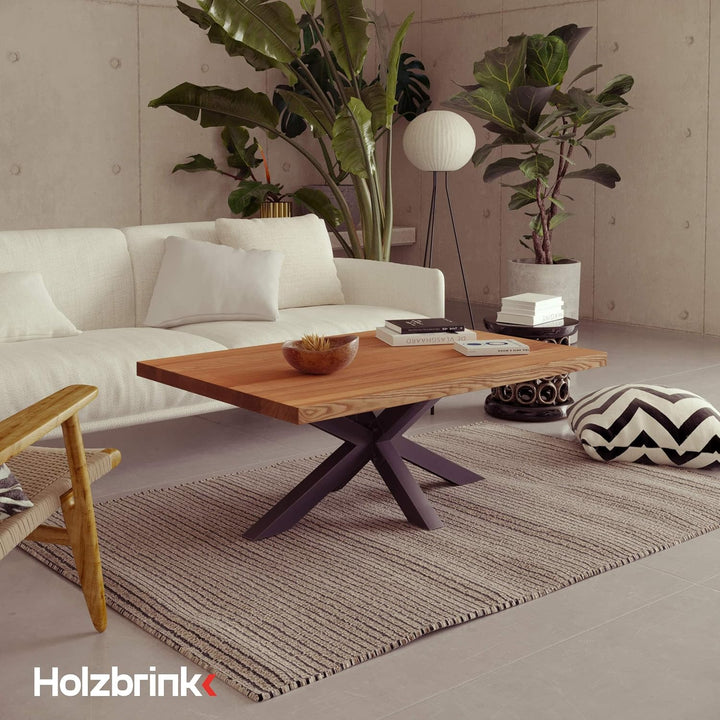 HOLZBRINK Tischbeine aus Metall, Tischgestell für Couchtisch Computertisch Gartentisch, 98x40x43 cm