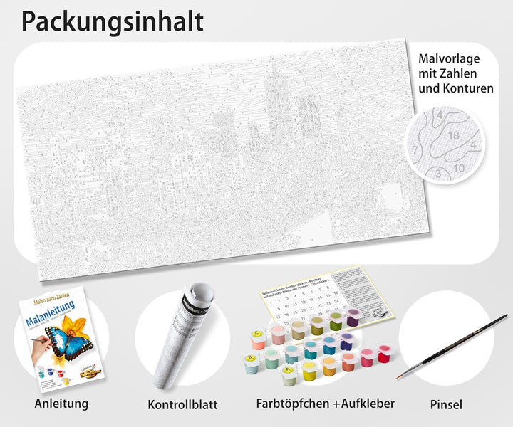 Schipper 609220399 Malen nach Zahlen - Leuchtturm Roter Sand - Bilder malen für Erwachsene, inklusiv