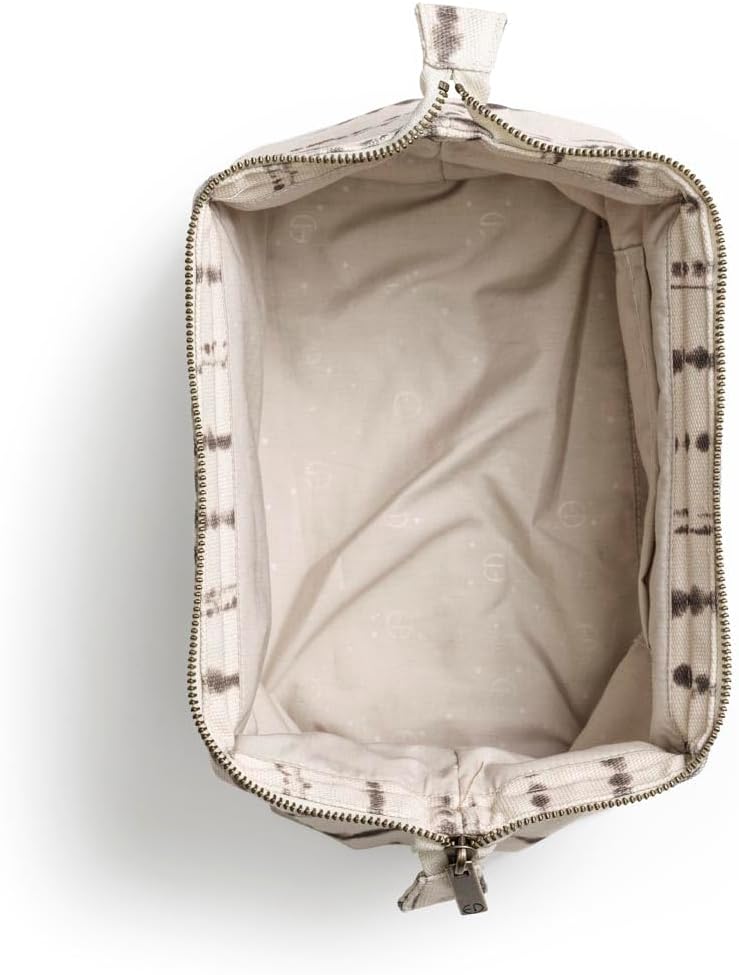 Elodie Details Kulturbeutel/Kosmetiktasche Zip&Go aus Baumwolle mit Breite Öffnung - Stabile Form -