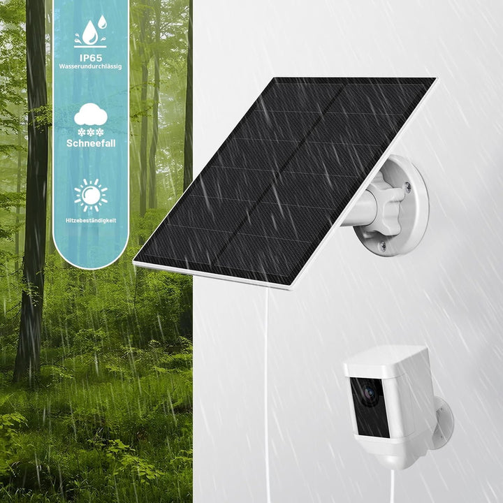Solarmodul für Ring Kamera,5W Kamera Solarpanel kompatibel mit Ring Spotlight Cam Akku & Stick Up Ca