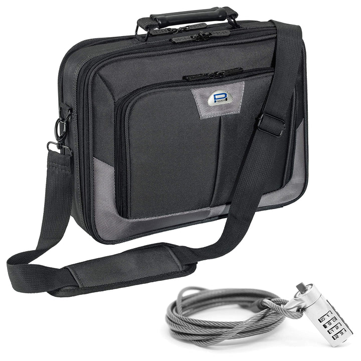 PEDEA Laptoptasche "Premium" Notebook-Tasche bis 17,3 Zoll (43,9 cm) Umhängetasche mit Schultergurt