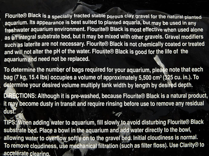 Seachem Flourite schwarzer Tonkies – Stabiler, poröser und natürlich bepflanzter Aquariumsubstrat, 7