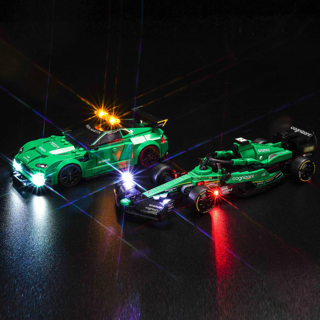 Led Licht Set für Lego Aston Martin Safety Car & AMR23 (Kein Lego), Dekorationsbeleuchtungsset für L