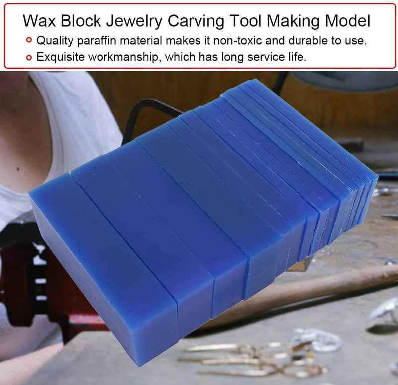 Blue Carving Wax, Jewellery Carving Wax Block, Professionelles Modellschmuckwerkzeug, Schmuckgravurz