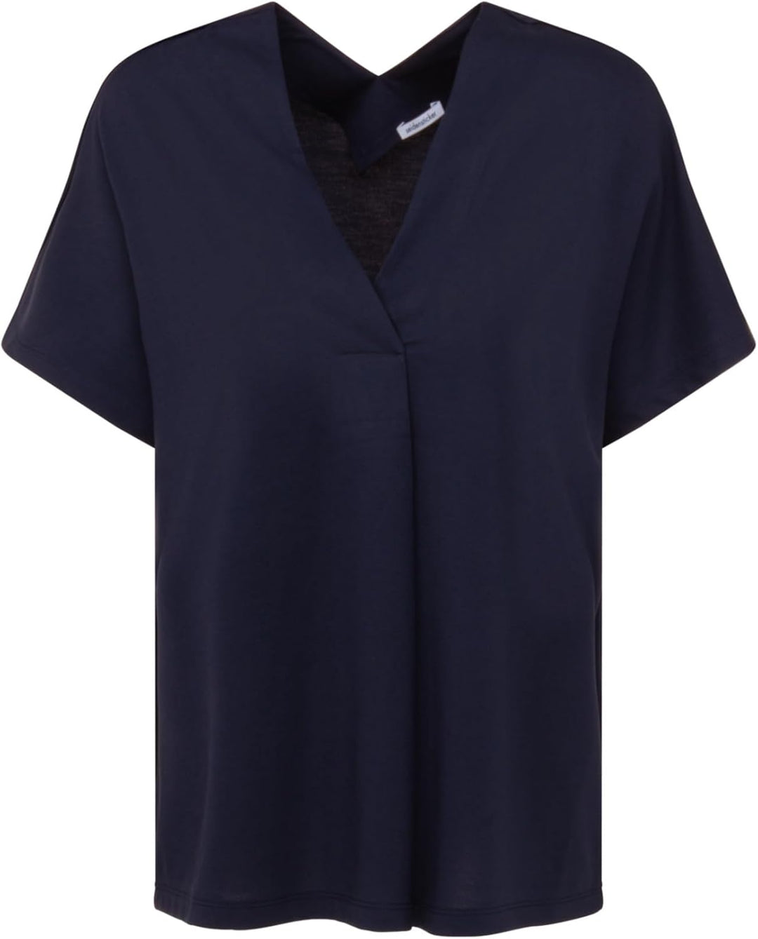 Seidensticker Damen Regular Fit Kurzarm Bluse Bluse 36 Dunkelblau, 36 Dunkelblau