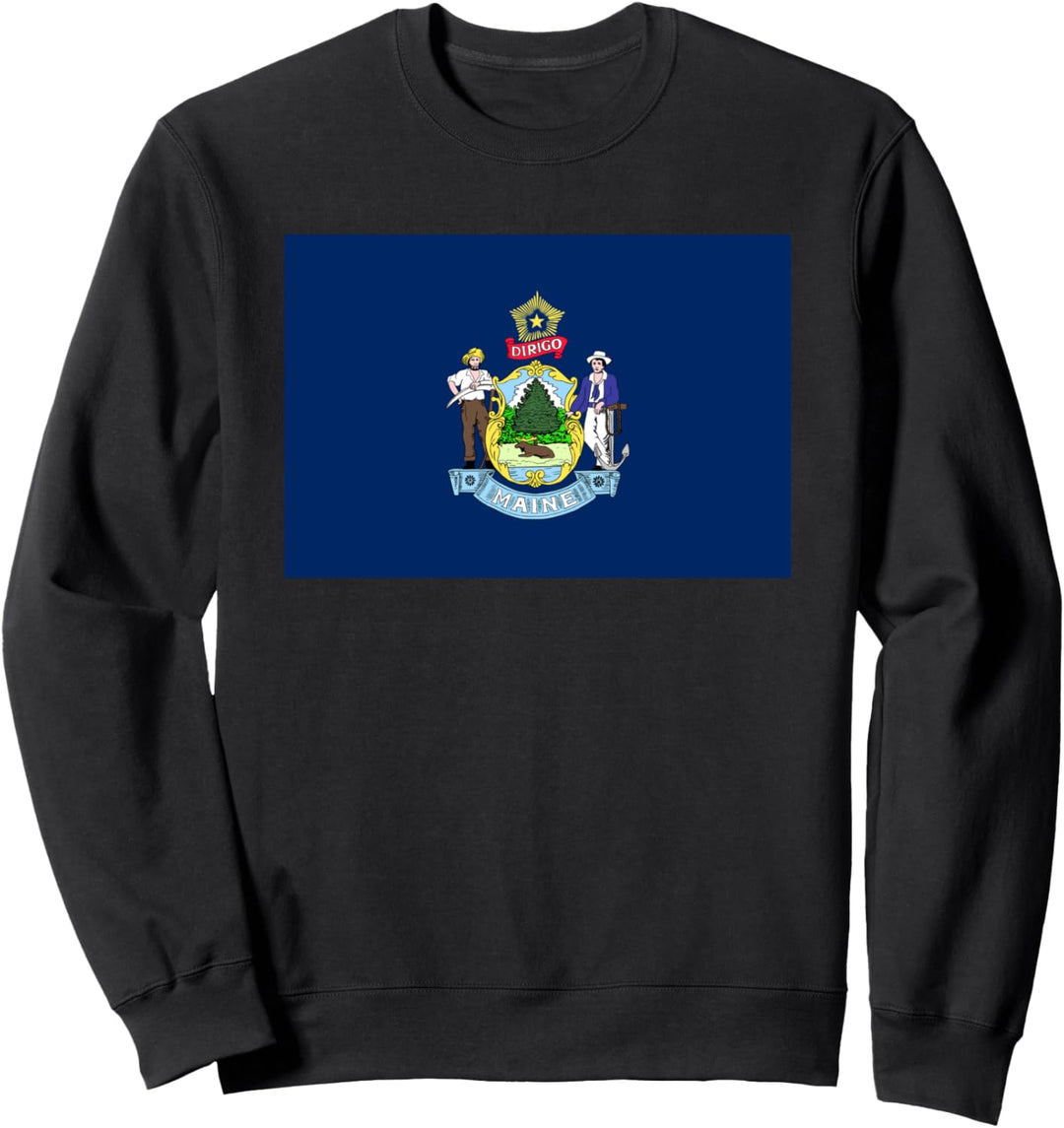 Maine Flagge State Pride Geschenke Sweatshirt