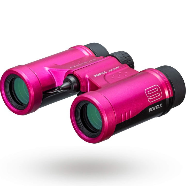 PENTAX Fernglas UD 9x21 - Pink EIN helles, klares Sichtfeld, EIN kompaktes, leichtes Gehäuse mit Dac