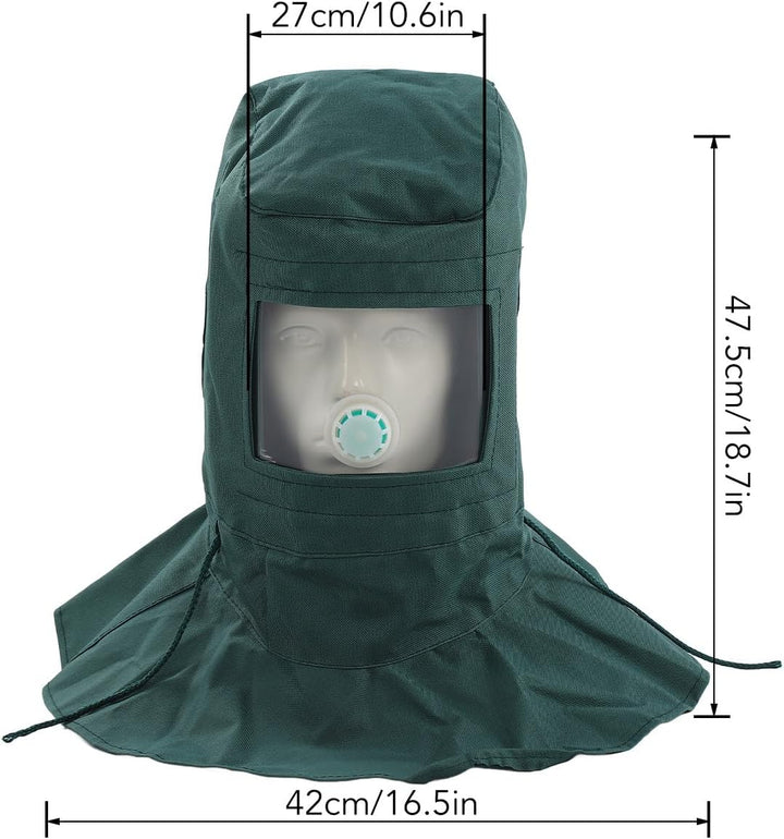 Sandstrahlhaubenkappe, Leichte und Atmungsaktive Schal-Sandstrahler-Schutzausrüstungsmaske Zum Sprüh