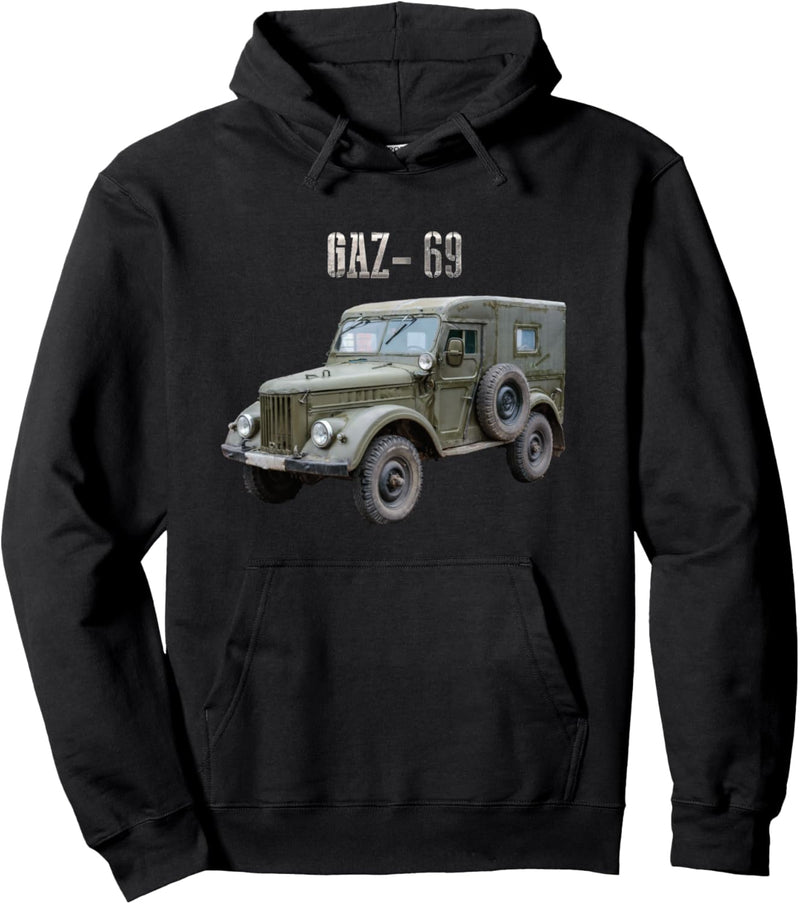 Sowjetischer Geländewagen GAZ-69 Oldtimer Fan Pullover Hoodie