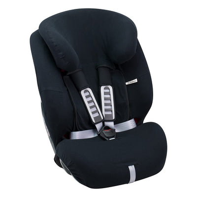 JYOKO KIDS Bezug für Autositz kompatibel mit Romer Advansafix, Evolva IV M, aus Baumwolle (BLACK SER