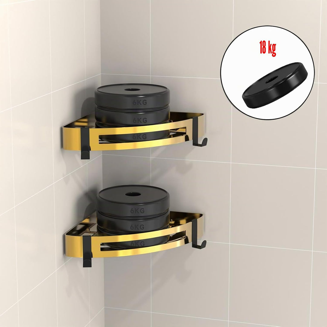 Strength Enemy Duschablage Ecke Ohne Bohren SUS 304 Edelstahl Duschregal Badregal Eckablage Duschkor