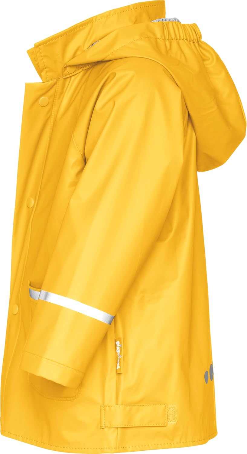 Playshoes Unisex Kinder Regenjacke Wind-und wasserdicht Regenmantel Regenbekleidung 74 Gelb, 74 Gelb