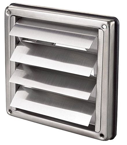 Intelmann Edelstahl Wetterschutzgitter Ø 150 bewegliche Lamellen (100 125 150) DN 150, DN 150