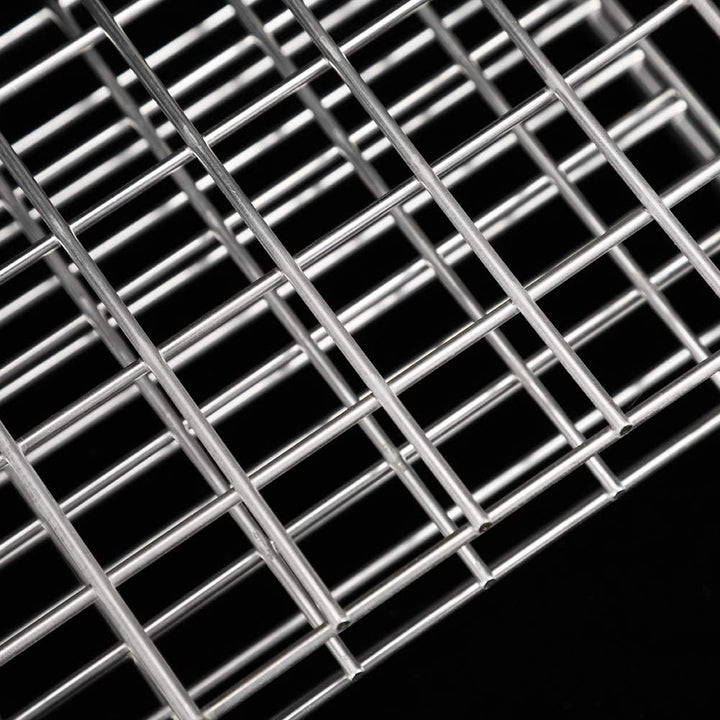 Snufeve6 Reagenzglasständer mit quadratischem Loch, Edelstahl Reagenzglasständer Reagenzglashalterun