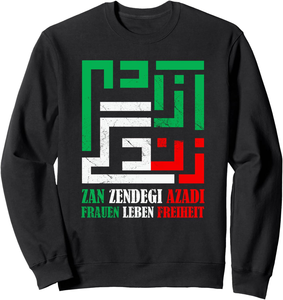 Zan Zendegi Azadi Persian Frauen Leben Freiheit Sweatshirt