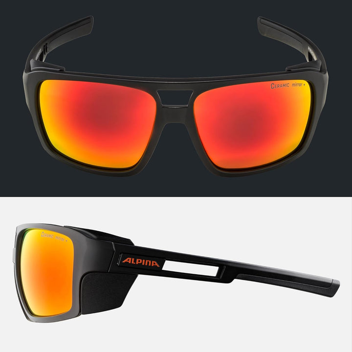 ALPINA SKYWALSH - Wasserabweisende und Beschlagfreie Sport- & Fahrradbrille Mit 100% UV-Schutz Für E