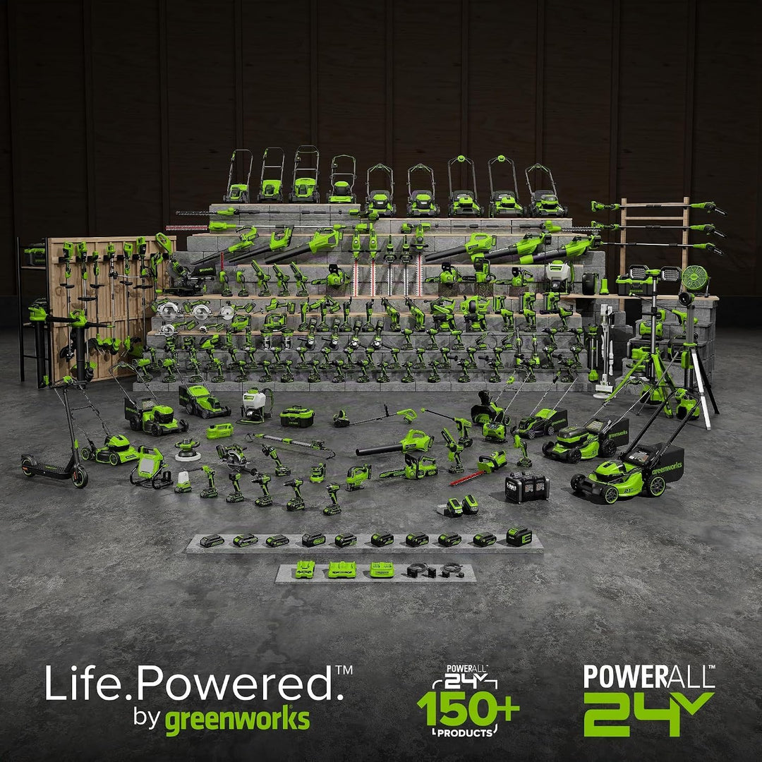 Greenworks 24V Exzenterschleifer, 5" Zufallsschleifer mit variabler Geschwindigkeit, nur Werkzeug